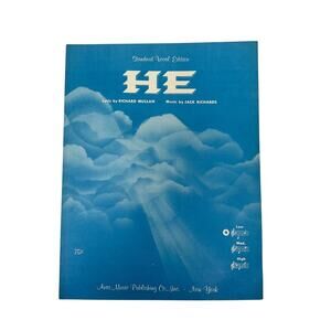 He Sheet‎ Music Richard Mullan Jack Richards